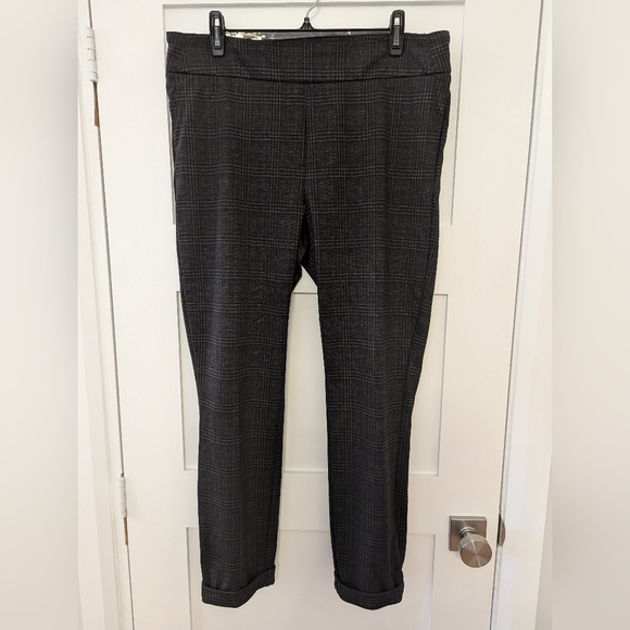 Dalia Plaid Size 14 Grey Women's Trousers - Picture 9 of 9